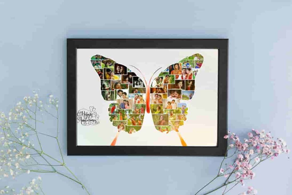 Butterfly Collage Frame