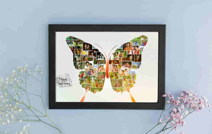 Butterfly Collage Frame