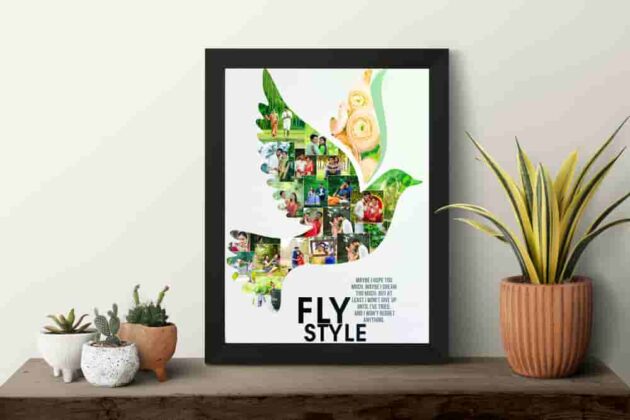 Bird Collage Frame